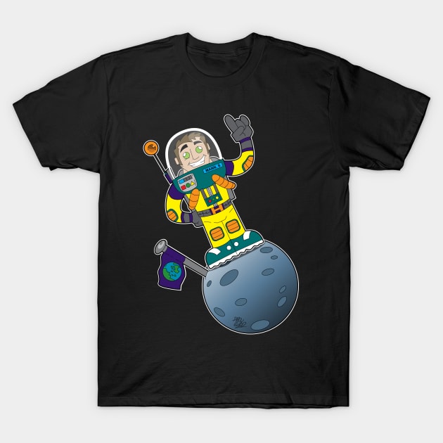 Man on the Moon T-Shirt by DrewBird01